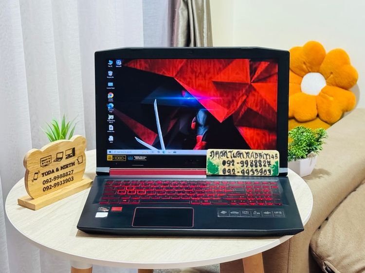Acer Nitro Gaming Ryzen5 การ์ดจอแยก RX560X  ,Ram 8G , M.2 Pcle 128G HDD 1TB จอ15.6" Full HD คีย์บอร์ดไฟ สตรีมเกม ทำงานกราฟฟิก 3D  