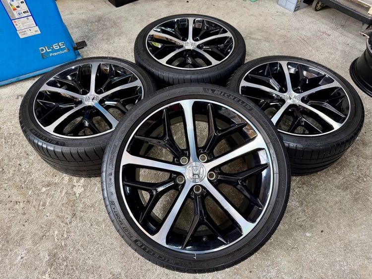 ล้อแม็ก HONDA CIVIC RS ขอบ 18” สีเดิม ยาง MICHELIN 235-40R18 ปี 23 รูปที่ 2