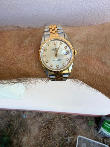 ทอง Rolex datejust 16233 36mm W serie