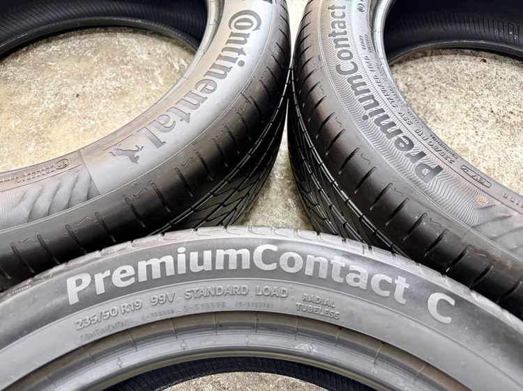 ยางถอดป้ายแดงขอบ 19” ยี่ห้อ CONTINENTAL รุ่น PremiumContact C ขนาด 235-50R19 ปี 25 ตุ่มหน้ายางยังอยู่ครบ รูปที่ 2
