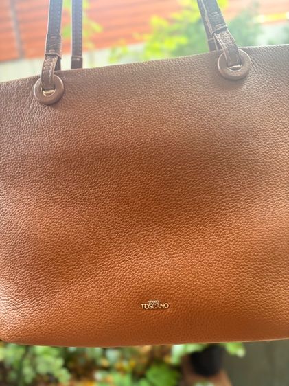 กระเป๋า Tocco Toscano Marlows Tote หนังแท้สี Camel กระเป๋าไปทำงาน รูปที่ 5