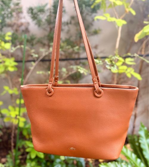 กระเป๋า Tocco Toscano Marlows Tote หนังแท้สี Camel กระเป๋าไปทำงาน
