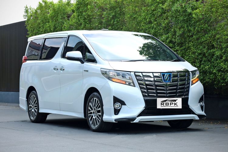 Toyota Alphard 2017 2.5 Hybrid E-Four 4WD Van เบนซิน ไม่ติดแก๊ส เกียร์อัตโนมัติ ขาว รูปที่ 4