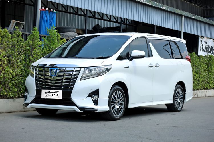 รถ Toyota Alphard 2.5 Hybrid E-Four 4WD สี ขาว