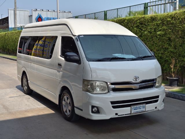 Toyota Commuter 2012 2.7 Van เบนซิน NGV เกียร์ธรรมดา ขาว