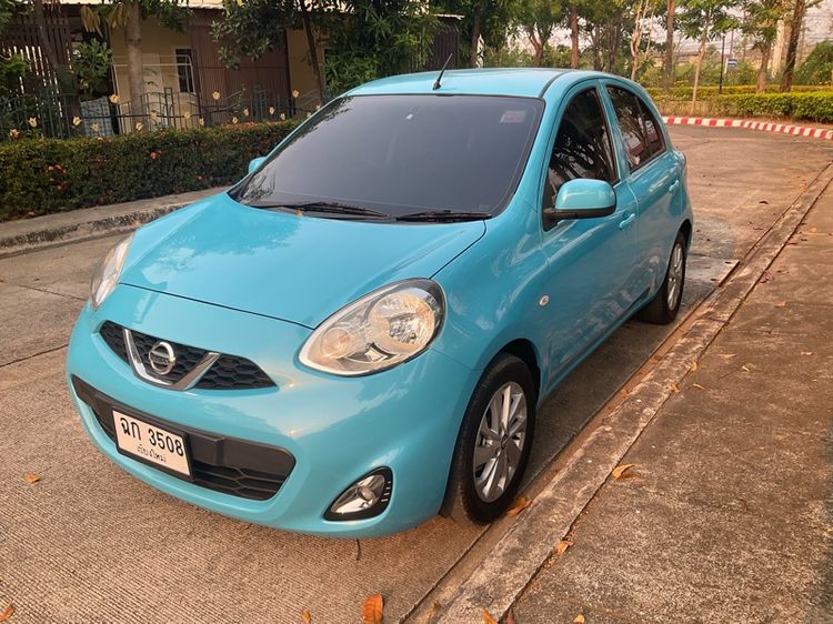 Nissan March 2018 1.2 E Sedan เบนซิน ไม่ติดแก๊ส เกียร์อัตโนมัติ ฟ้า รูปที่ 3