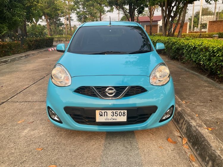 Nissan March 2018 1.2 E Sedan เบนซิน ไม่ติดแก๊ส เกียร์อัตโนมัติ ฟ้า รูปที่ 2