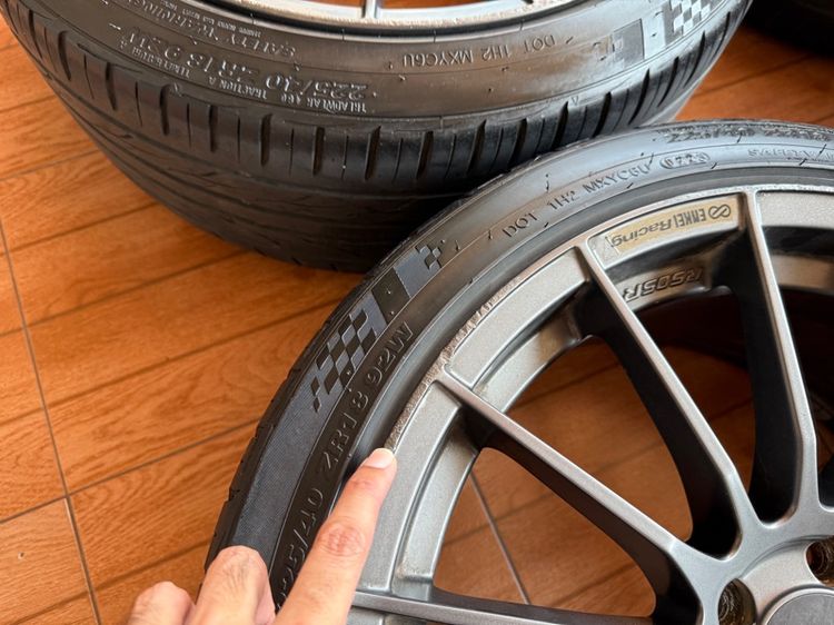 ล้อพร้อมยางRs05rrขอบ18กว้าง8.5ET35งานNK 225 40 18 รูปที่ 9