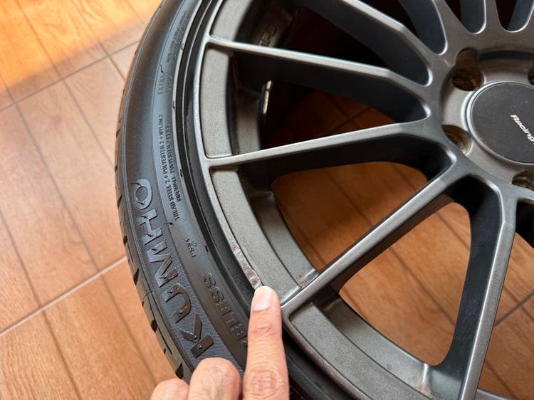 ล้อพร้อมยางRs05rrขอบ18กว้าง8.5ET35งานNK 225 40 18 รูปที่ 8