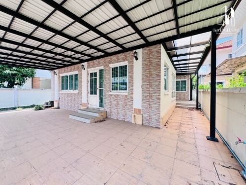 มีบางส่วน ขายบ้านเดี่ยว หมู่บ้าน มณีรินทร์ พาร์ค ไทรม้า-ท่าอิฐ นนทบุรี ใกล้ MRT สายสีม่วง สถานีไทรม้า  รูปที่ 3