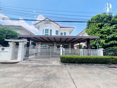 ขายบ้านเดี่ยว หมู่บ้าน มณีรินทร์ พาร์ค ไทรม้า-ท่าอิฐ นนทบุรี ใกล้ MRT สายสีม่วง สถานีไทรม้า 