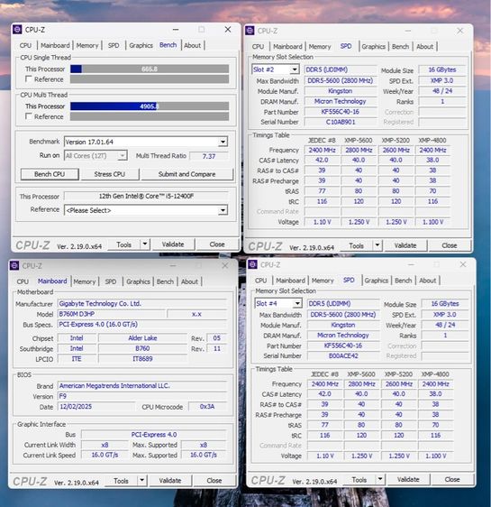 ขาย CPU (ซีพียู) INTEL CORE I5-12400F 2.5 GHz (SOCKET LGA 1700) สภาพนางฟ้า  พร้อมใช้งาน  รูปที่ 5