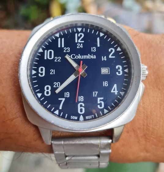 เงิน อื่นๆ นาฬิกาสปอร์ตเรือนใหญ่ยี่ห้อ COLUMBIA ใส่เต็มข้อมือ สภาพสวย