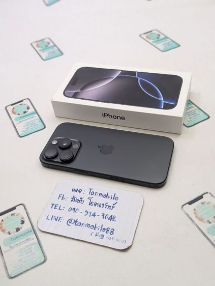 ขาย เทิร์น iPhone 16 Pro 256 Black ศูนย์ไทย สภาพสวย อุปกรณ์ครบยกกล่อง สุขภาพแบต 93 เพียง 25,590 บาท ครับ รูปที่ 2