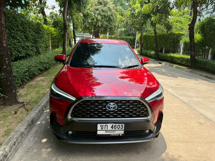 รถ Toyota Corolla Cross 1.8 Hybrid Premium สี แดง