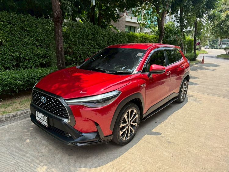 Toyota Corolla Cross 2021 1.8 Hybrid Premium Utility-car ไฮบริด ไม่ติดแก๊ส เกียร์อัตโนมัติ แดง รูปที่ 2