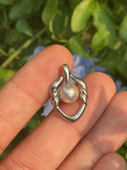 จี้เงินแท้ silver 925 มุกแท้ สวยมากๆคะ  รูปที่ 2