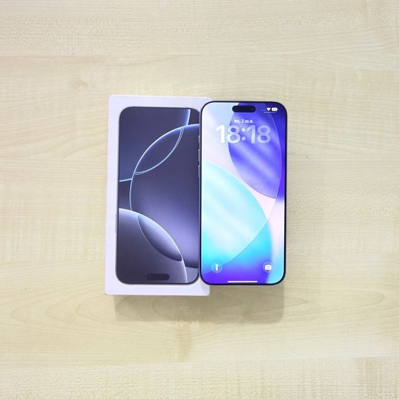 iPhone 16 Pro Max ความจุ 256 gb อุปกรณ์ครบ กล้องเลนวายมีจุด เก็บเงินปลายทาง ราคา 29,500 บาท
