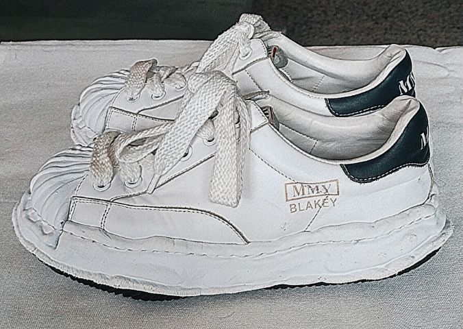 ขาว หนังแท้ UK 9 | EU 43 1/3 | US 9.5 อื่นๆ รองเท้าผ้าใบ Maison Mihara Yasuhiro