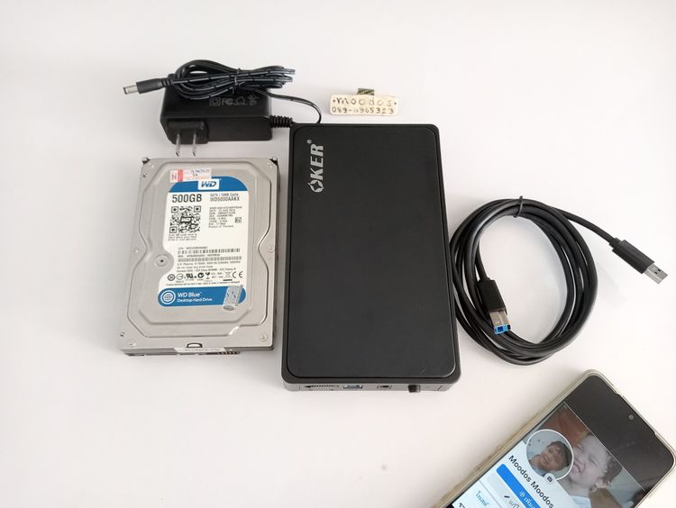 กล่องใสฮาร์ดดิสก์ OKER EXTERNAL HARD DRIVE ENCLOSURE