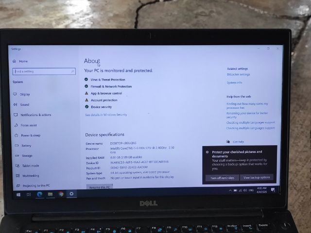 notebook dell latitude 7480 i5-6300 SSD 256 จอ FullHD รูปที่ 11