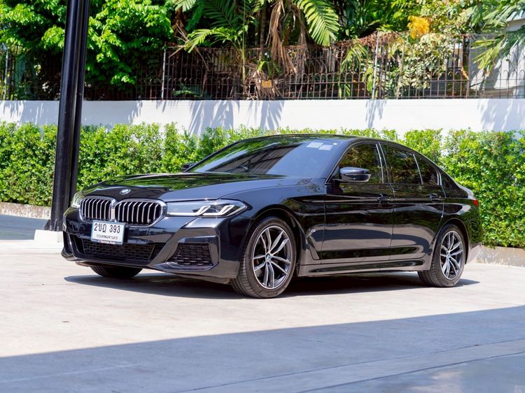 BMW Series 5 2021 520d Sedan ดีเซล ไม่ติดแก๊ส เกียร์อัตโนมัติ ดำ รูปที่ 3