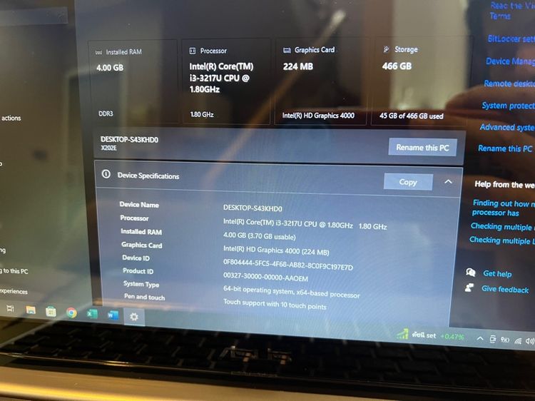 โน๊ตบุ๊ก Asus ตัวเล็ก i3 ทำงานเล่นเน็ต ลื่น ราคาประหยัด รูปที่ 6
