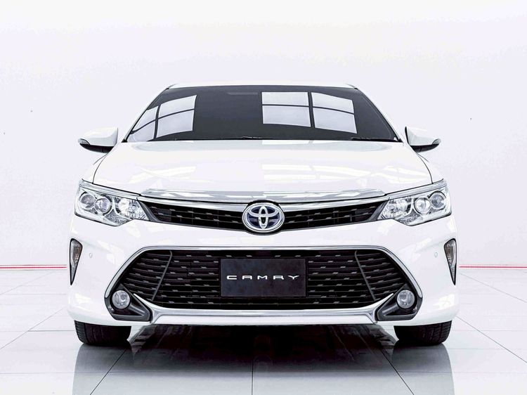 Toyota Camry 2015 2.5 HV Premium Sedan ไฮบริด ไม่ติดแก๊ส เกียร์อัตโนมัติ ขาว รูปที่ 3