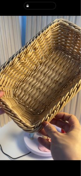 ส่งต่อ ตะกร้าหวายพลาติก สำหรับตกแต่ง ใส่ของ พร้อบถ่ายรูป