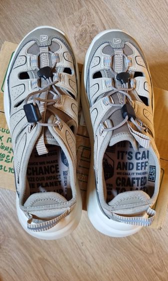 รองเท้าลำลองรัดส้น เบอร์ 37(EU) สีกากี รูปที่ 7