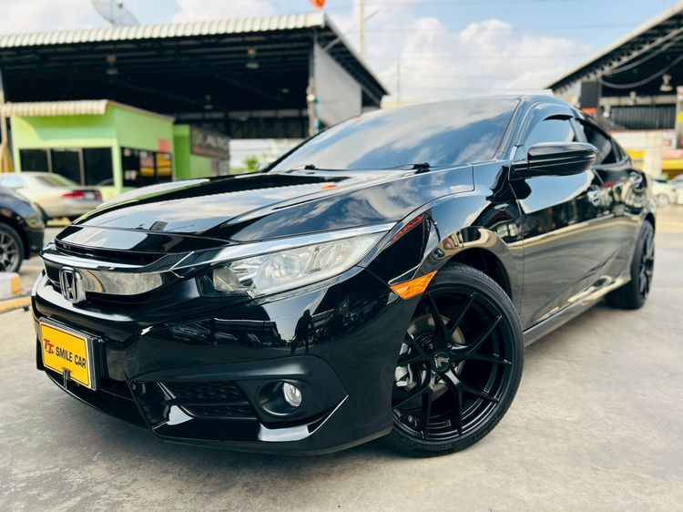 Honda Civic 2018 1.8 EL i-VTEC Sedan เบนซิน ไม่ติดแก๊ส เกียร์อัตโนมัติ ดำ รูปที่ 3
