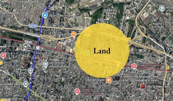 ขายที่ดิน 95 ตร.ว. ย่านเพชรบุรี ผังสีน้ำตาล ทำเลหายาก ใกล้แอร์พอร์ตลิงค์ หัวหมาก รูปที่ 2