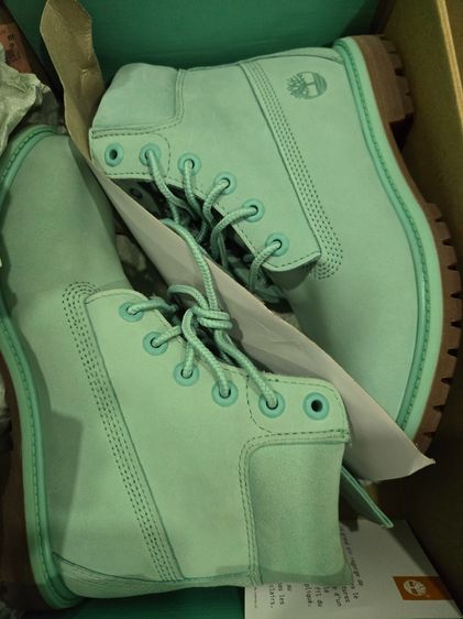 timberland ฉลองครบรอบ 50 ปี ลิมิเต็ดอิดิชั่น  สีเขียวอ่อน แท้ 💯 ไซส์ 7 สำหรับผู้หญิง (38) รูปที่ 2