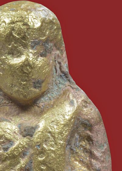 รูปหล่อหลวงพ่อเงิน พิมพ์ขี้ตา สี่ชาย เนื้อแก่ทอง เก่า รูปที่ 5