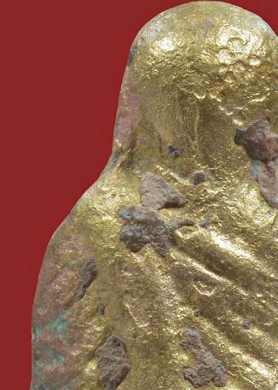 รูปหล่อหลวงพ่อเงิน พิมพ์ขี้ตา สี่ชาย เนื้อแก่ทอง เก่า รูปที่ 15