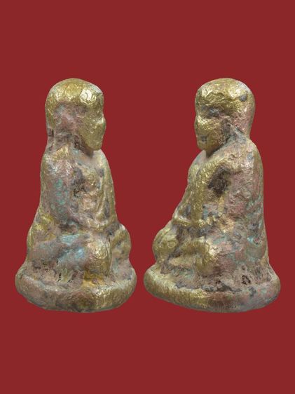 รูปหล่อหลวงพ่อเงิน พิมพ์ขี้ตา สี่ชาย เนื้อแก่ทอง เก่า รูปที่ 12