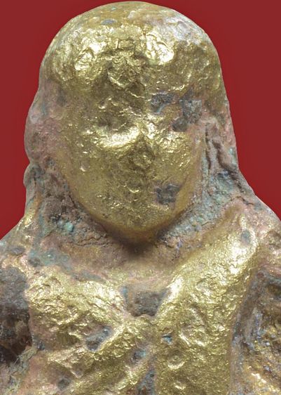 รูปหล่อหลวงพ่อเงิน พิมพ์ขี้ตา สี่ชาย เนื้อแก่ทอง เก่า รูปที่ 4