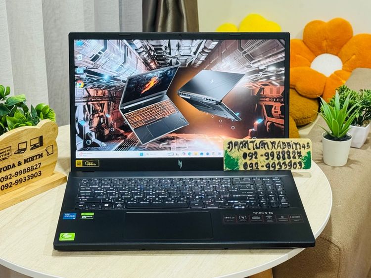 Acer Nitro V15 Gaming Core i5 Gen13 การ์ดจอแยก Nvidia RTX2050  ,Ram 16G , M.2 Pcle 512G จอ15.6" 144Hz ประกันศูนย์ Onsite 2027 