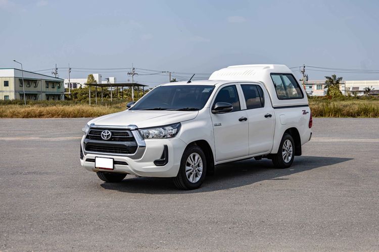 Toyota Hilux Revo 2021 Double Cab 2.4 Entry Z Edition Pickup ดีเซล ไม่ติดแก๊ส เกียร์ธรรมดา ขาว รูปที่ 2