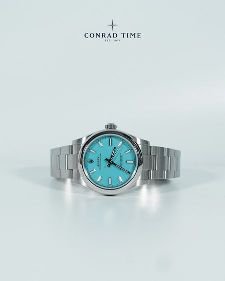 New Rolex Oyster Perpetual 277200 Turquoise Blue Dial Oyster Steel 2026 31mm. Fullset  รูปที่ 7