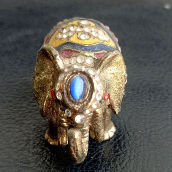 ช้างประดับจิวเวลลี่ ทองเหลืองแท้ ขนาด 1 นิ้ว  รูปที่ 10