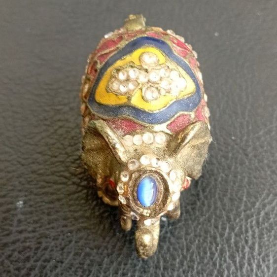 ช้างประดับจิวเวลลี่ ทองเหลืองแท้ ขนาด 1 นิ้ว  รูปที่ 2