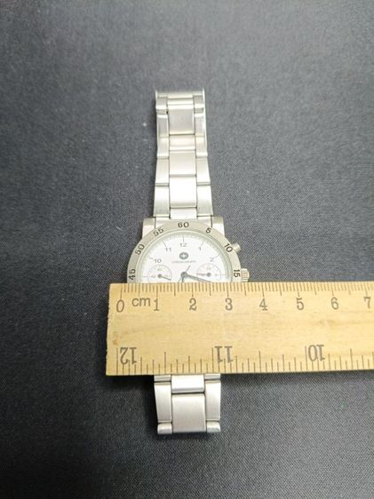 นาฬิกาข้อมือสแตนเลส Chronograph ระบบ Quartz หน้าปัด 40mm สภาพดี รูปที่ 9