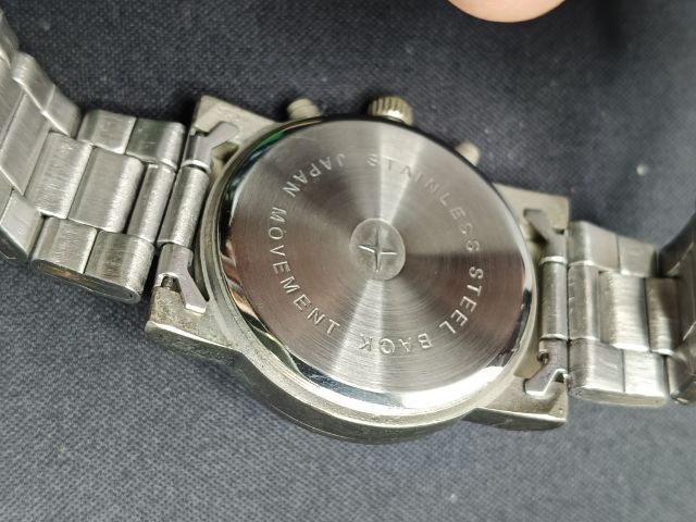 นาฬิกาข้อมือสแตนเลส Chronograph ระบบ Quartz หน้าปัด 40mm สภาพดี รูปที่ 6