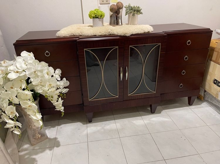 ตู้ไซด์บอร์ด (Sideboard) แบรนด์นำเข้า  สภาพใหม่สวย(งานบ้านตัวอย่าง)ขนาด 180x50x70 cm รูปที่ 5