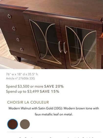 ตู้ไซด์บอร์ด (Sideboard) แบรนด์นำเข้า  สภาพใหม่สวย(งานบ้านตัวอย่าง)ขนาด 180x50x70 cm รูปที่ 10