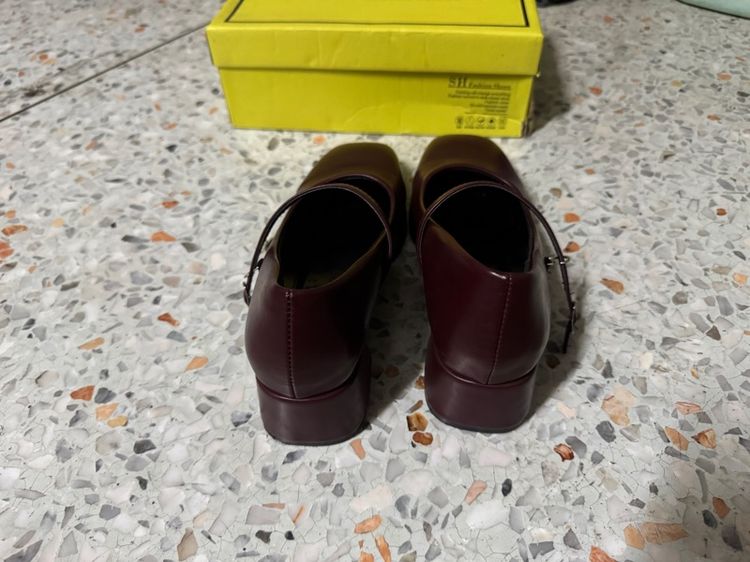คัชชูแมรี่เจน สีแดงมารูน size 41 ส้นสูง รูปที่ 4