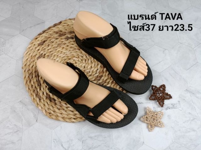 รองเท้าแตะแบบลำลอง ดำ อื่นๆ UK 4.5 | EU 37 1/3 | US 6 อื่นๆ TAVA แท้มือสอง