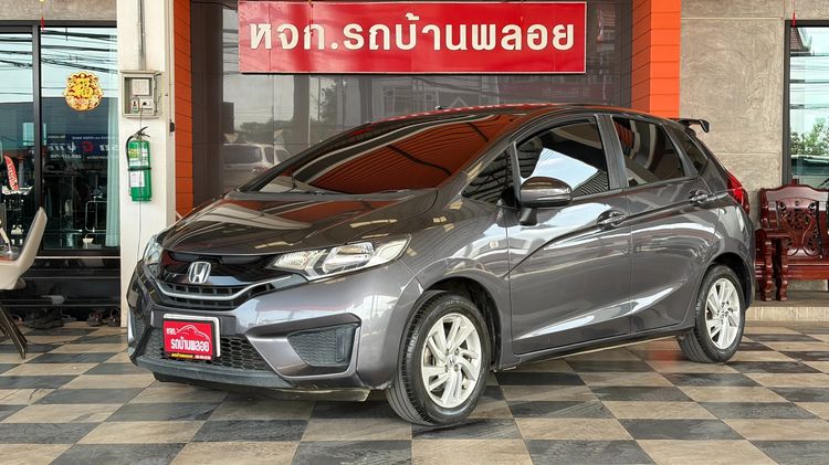 Honda Jazz 2014 1.5 V Plus i-VTEC Sedan เบนซิน ไม่ติดแก๊ส เกียร์อัตโนมัติ เทา