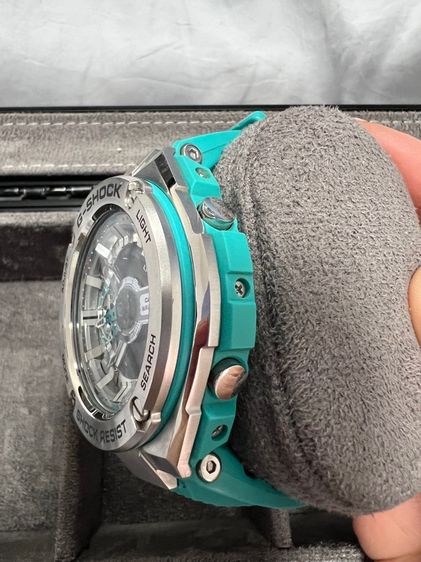 Casio G-Shock G-STEEL Limited Color GST-410 series รุ่น GST-410-2A สีฟ้าเทอร์ควอย (สีผลิตจำกัดไม่วางขายในไทย) ของแท้ รูปที่ 3
